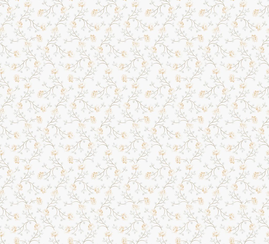 Sanders & Sanders Tapete Blumen Weiß und Gelb 53 cm x 10 m