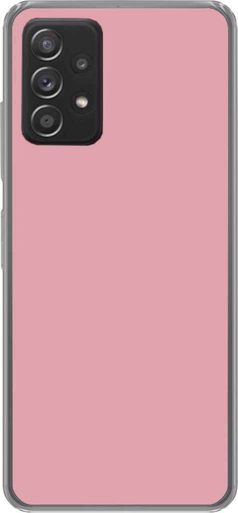MuchoWow Handyhülle Schutzhülle Hülle für Telefoonhoesje Samsung galaxy a73 Rosa - Farben - Innenraum - Einfarbig - Farbe Silikon Softcase Ha...