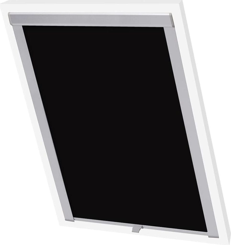 vidaXL Verdunkelungsrollo Schwarz MK04