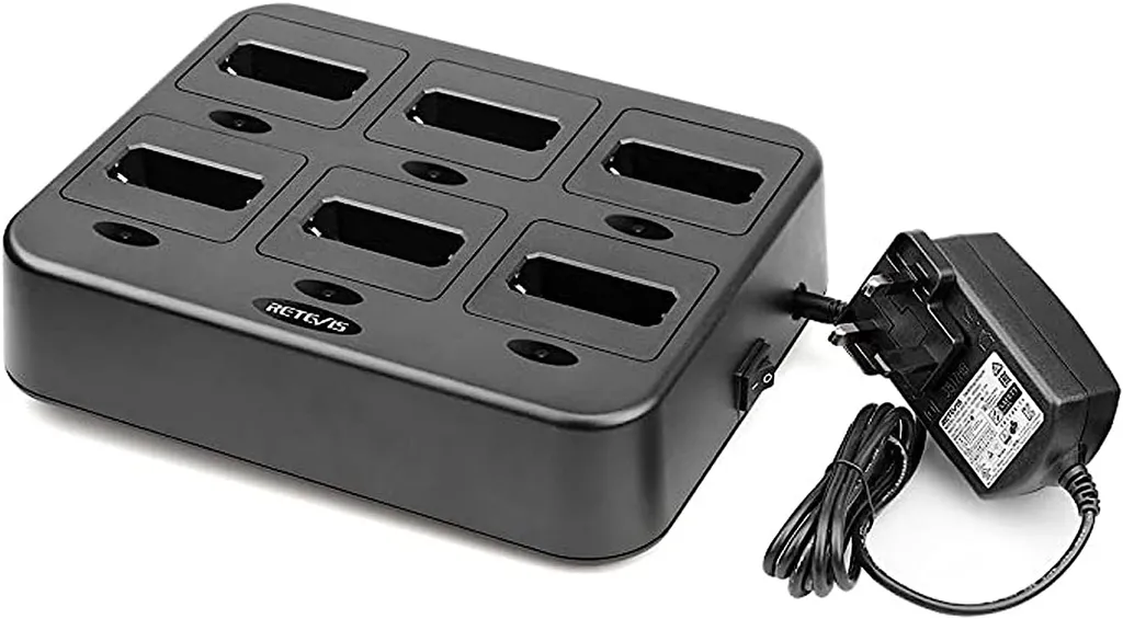 Base Ricarica Multipla Retevis RT622 - Caricatore 6 Slot per RT22 RB619