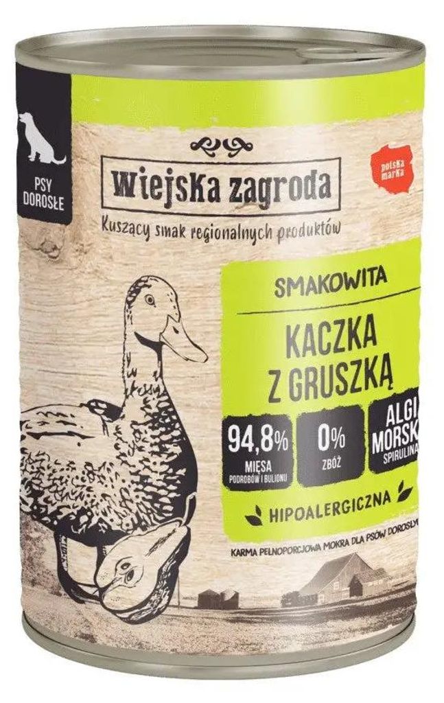 Wiejska Zagroda Nasses Hundefutter Ente mit Birne 400g Produktbild 
