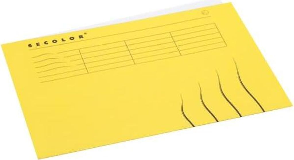 Jalema - Faltmappe A4 100 % recycelter Karton 250 g gelb | 25 Stück