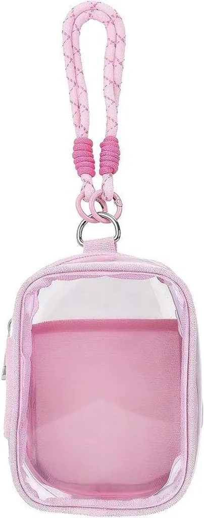 Housse de protection rose avec sangle pour poupées en peluche 15,5 cm