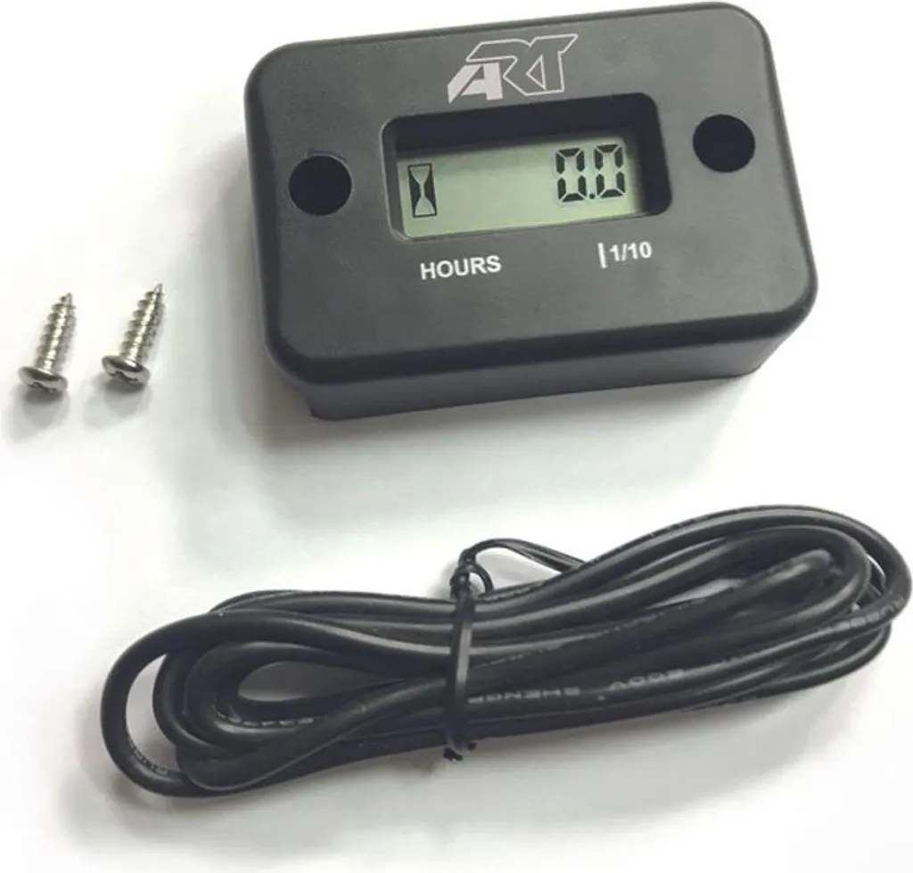 Compteur d'heures filaire ART noir pour suivi précis du moteur