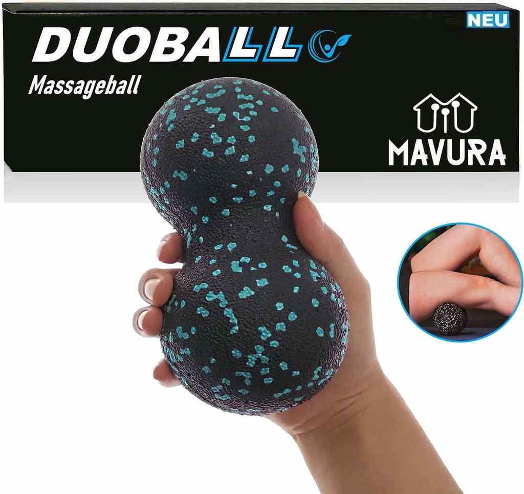 DUOBALL Faszienball Faszienroller Massageball Massageroller Double-Ball Roller
