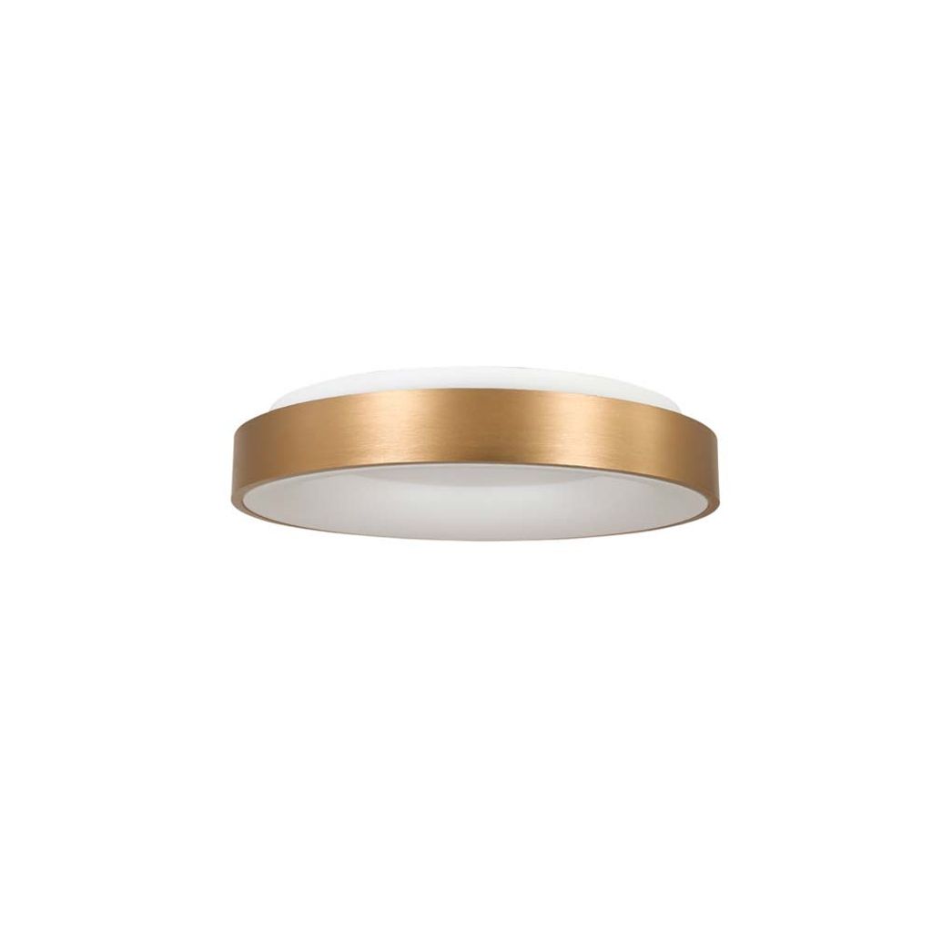 Steinhauer Deckenleuchte Ringlede 1-flammig Gold 30x30cm