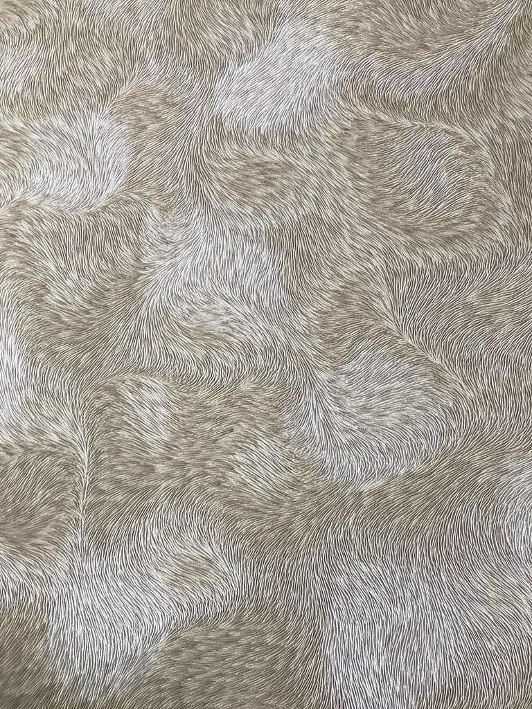 Profhome 822301 Exklusive Luxus Tapete Felloptik grau creme-weiß beige 5,33 m2