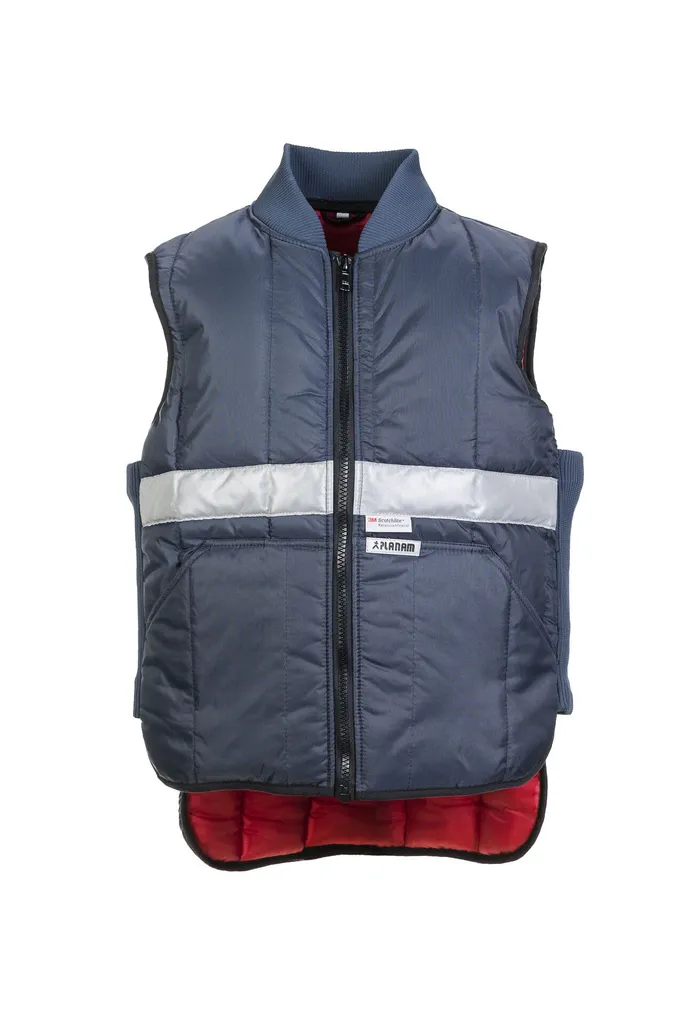 Veste sans manches thermique pour homme PLANAM 5122 en coloris bleu L