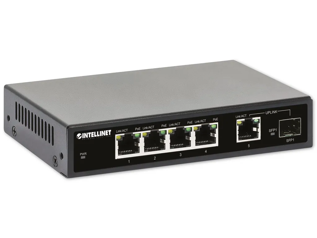 Switch réseau PoE+ pour installation de vidéosurveillance IP