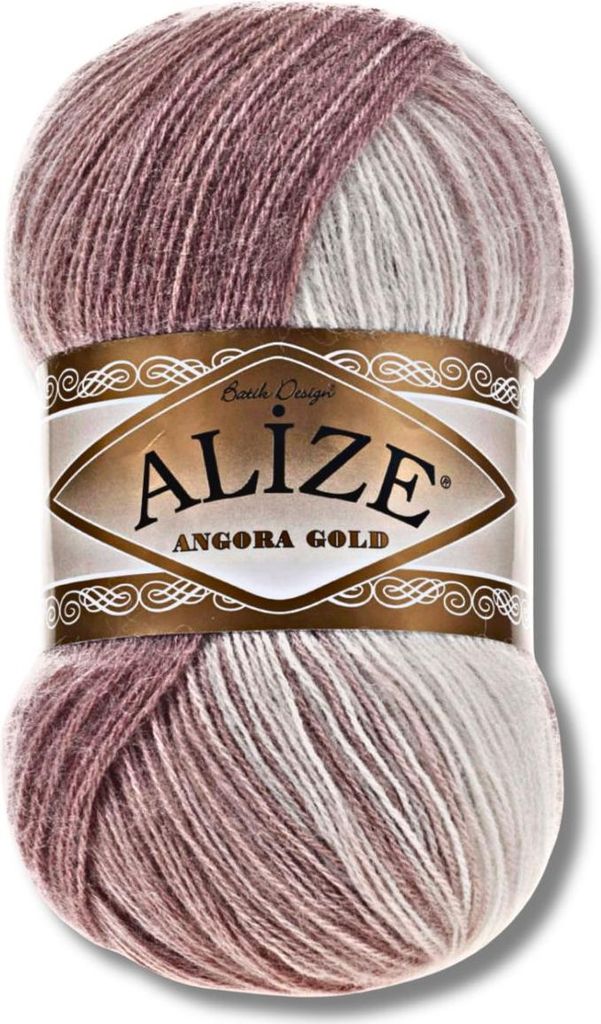 Alize 1x 100g Angora Gold Batik Wolle mit Farbverlauf, Häkeln, Stricken (5698)
