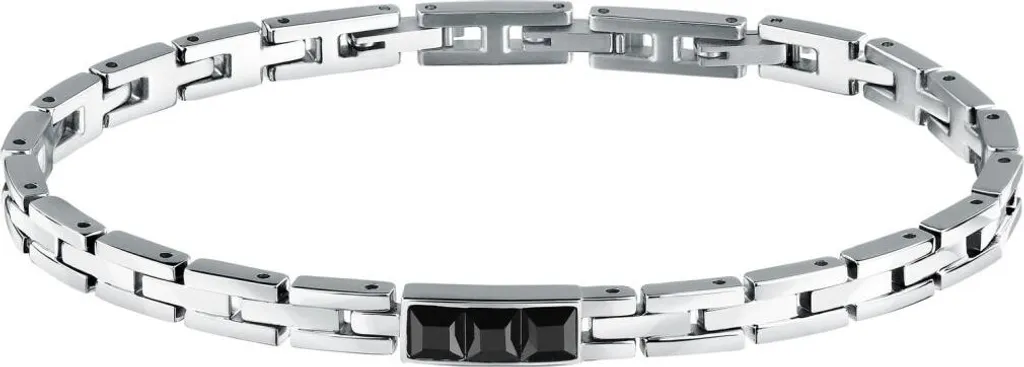 Bracelet homme en acier et zircones : éclat durable et style urbain