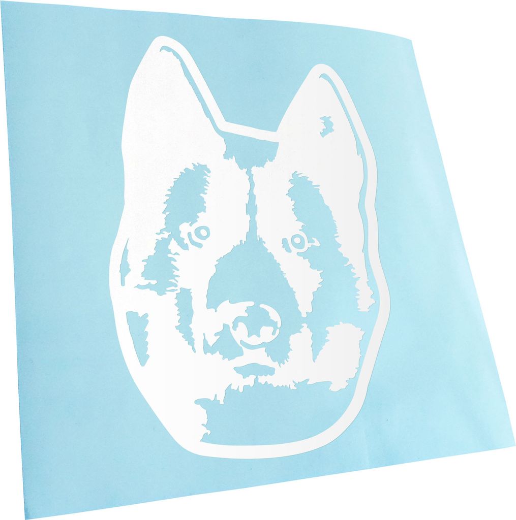 Kiwistar - Autoaufkleber - Karelian Bear Dog Hund - Weiss - 40x29cm - Aufkleber für Auto, Laptop, Fahrrad, LKW, Motorrad Mehrfarbig JDM Decal Racing