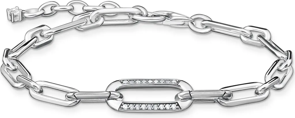 Bracelet à maillons argent anti-ternissement durable pour peau sensible