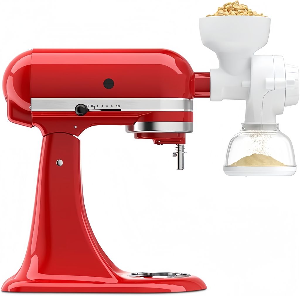 Getreidemühlenaufsatz für KitchenAid Mixer,8 Ebenen Mehlmühle Zubehör,zum Mahlen von Weizen, Mais, Hafer, Buchweizen, Hirse und anderem Getreide