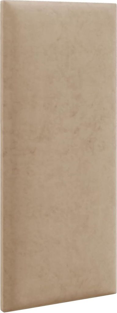 A single beige upholstered panel.