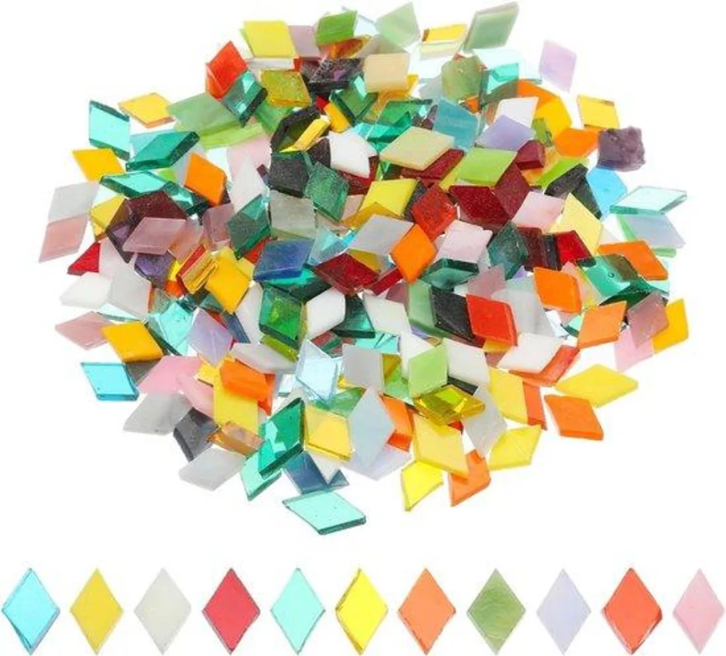 Mosaïque en verre coloré pour DIY et embellissement de murs intérieurs