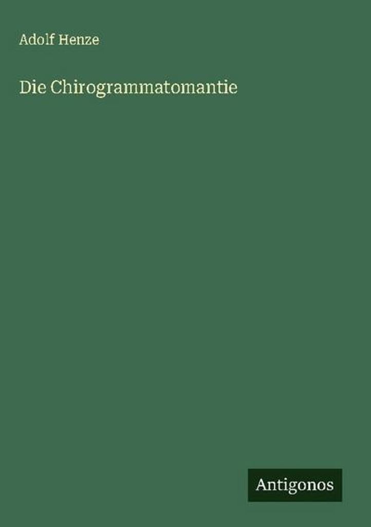 Die Chirogrammatomantie