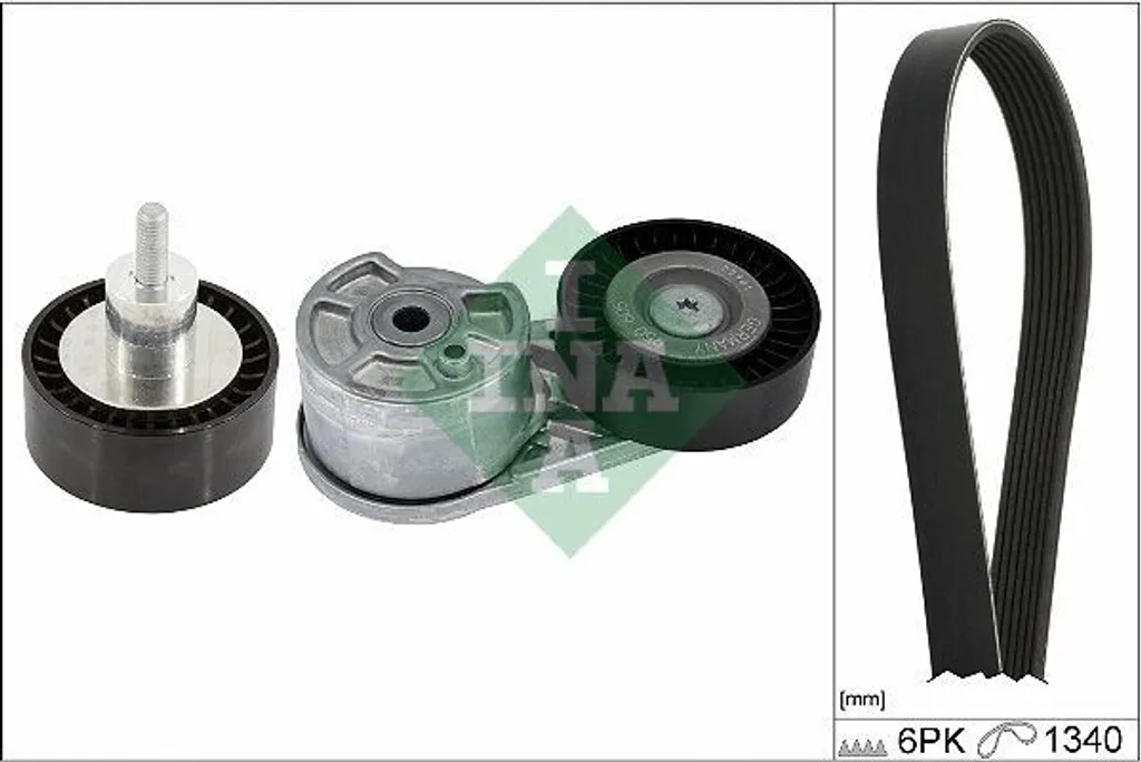 Kit de Courroie INA 529 0551 10 Haute Résistance Ford Transit Custom V362
