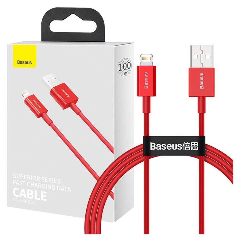 Baseus Superior Series Kabel USB auf iP 2,4A 1m (rot) Produktbild 
