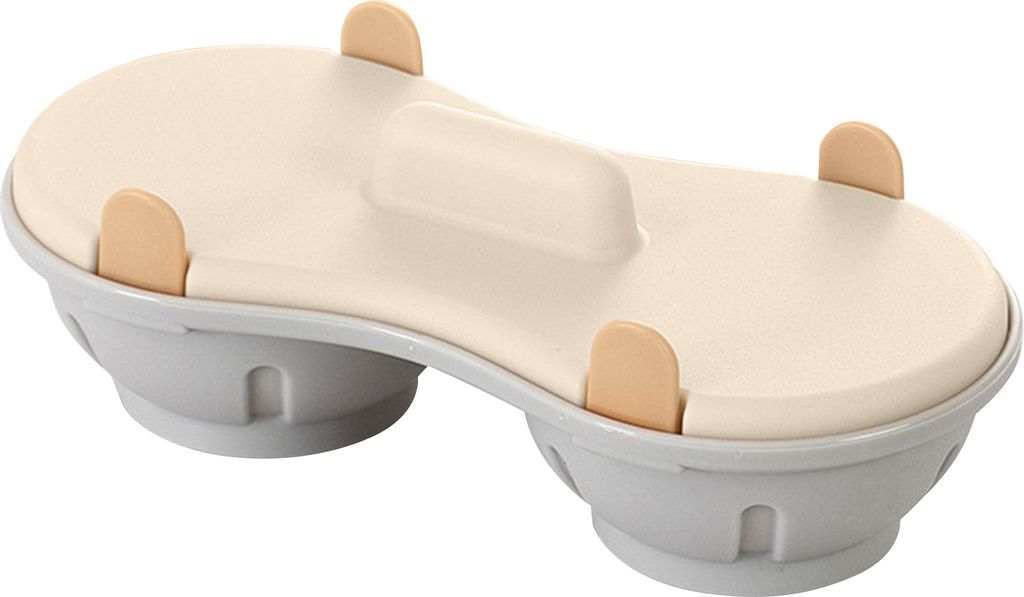 Doppelter Eierkocher für die Mikrowelle mit Deckel, abnehmbarem Abtropfkorb, hitzebeständigem PP in Lebensmittelqualität, Dampfgarer für pochie...