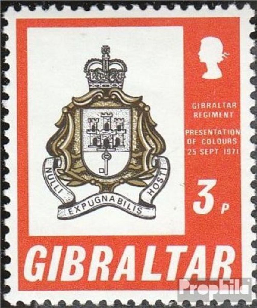 Briefmarken Gibraltar 1971 Mi 283 (kompl.Ausg.) postfrisch Fahnenweihe