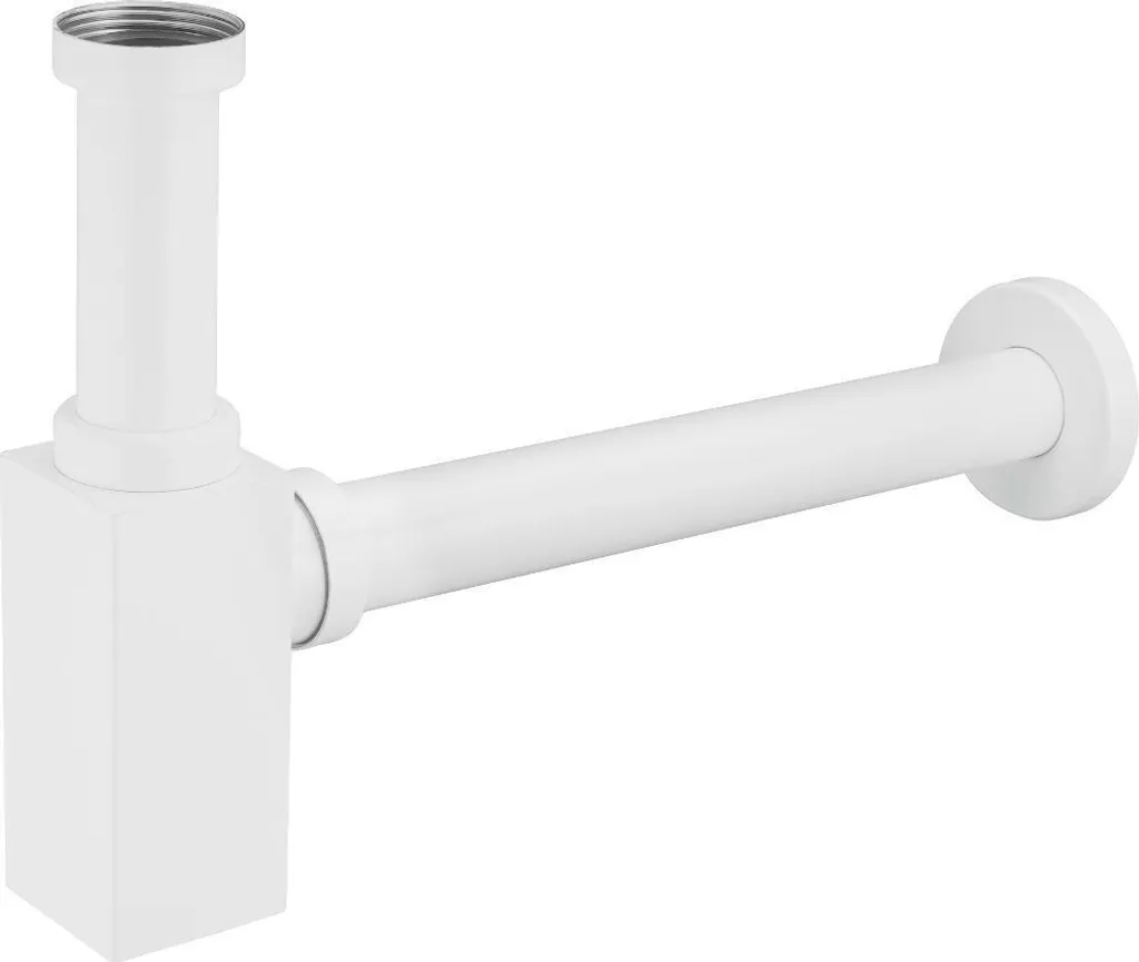 Mexen 79960-20 Sifone Lavabo Bianco | Ottone Quadrato Antigraffio