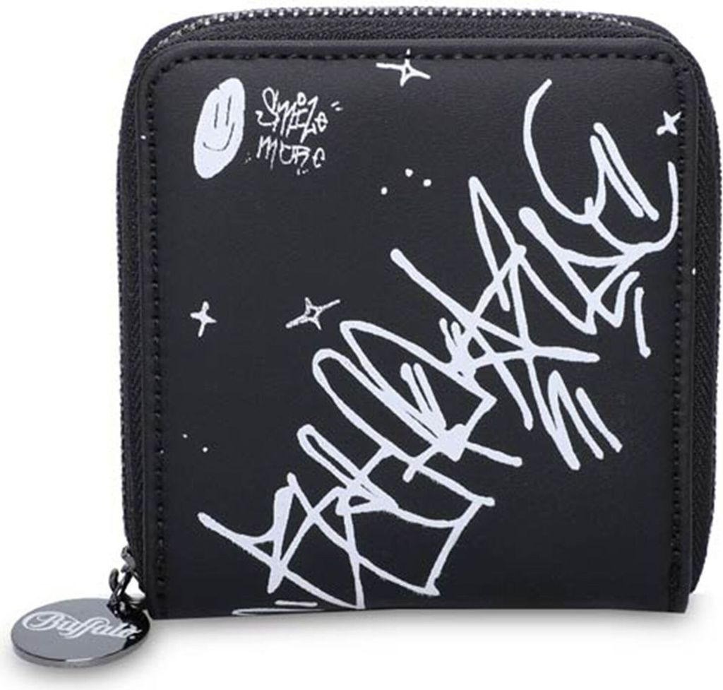 BUFFALO Geldbörse Muse Boxy Wallet Graffiti schwarz