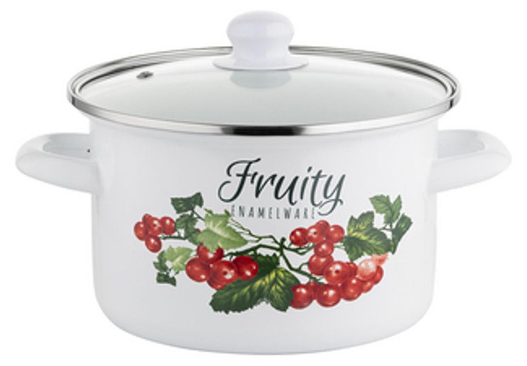 Garnek emaliowany prosty kalina Z/P 18cm 2,65L Florina Zdjęcie produktu 