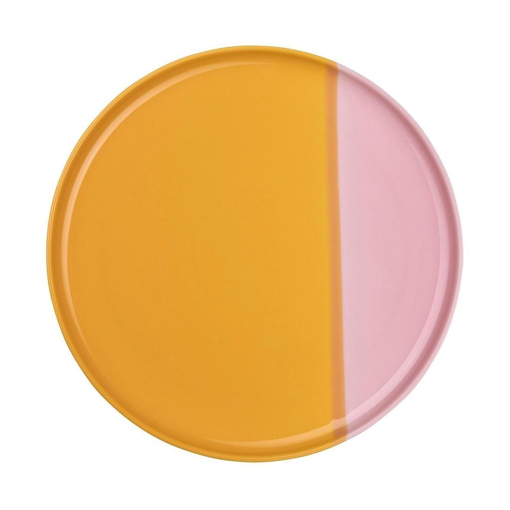 Speiseteller - Ø 26,5 cm - Orange - Rosa - Porzellan