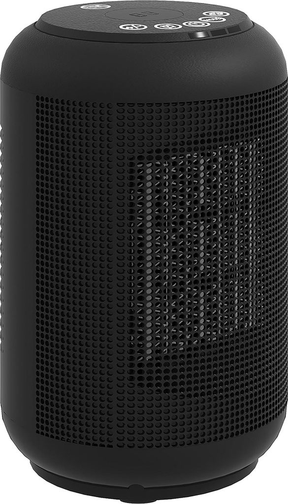 Heizgerät, 1500 W Heizlüfter mit 3 Modi, 24-Stunden-Timer, Kipp- und Überhitzungsschutz, 14 x 14 x 21,5 cm, Schwarz