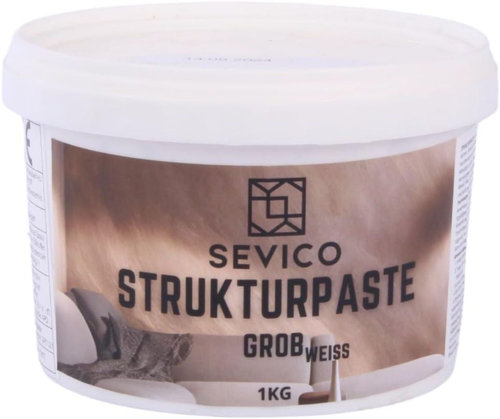 Strukturpaste 1kg GROB Weiß Acryl Struktur 3D Effektpaste DIY Modellieren