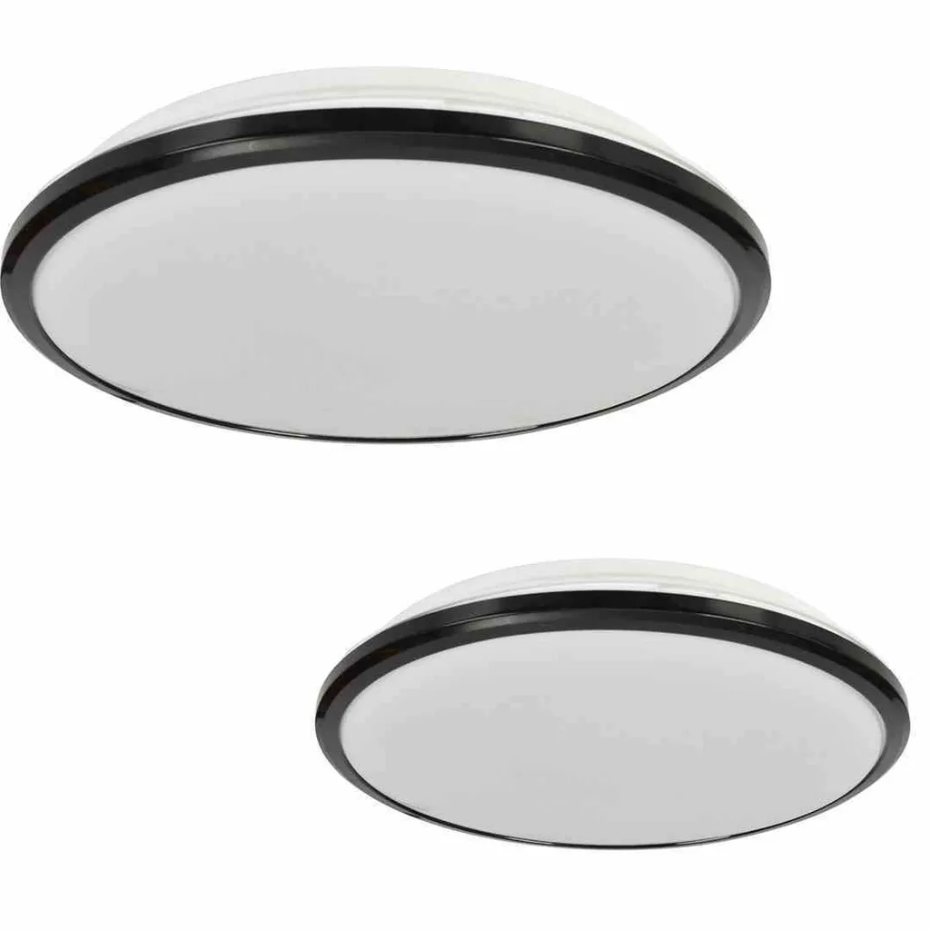 Plafoniera LED 18W Milagro ML6402 TERMA - Efficienza e Stile Nero