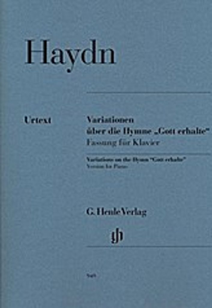 Variationen über die Hymne ""Gott erhalte"", Fassung für Klavier