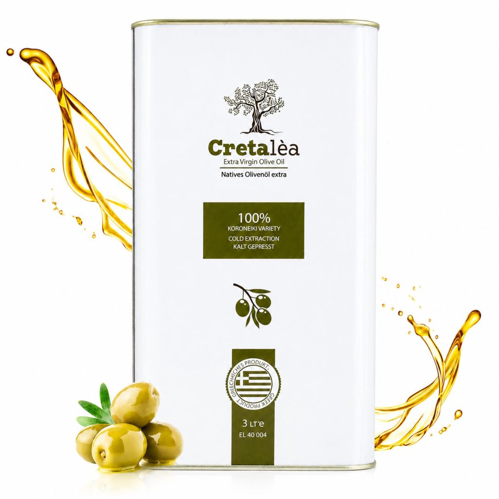 Olivenöl 3 Liter aus Kreta - Cretalèa, hoher Produktbild 