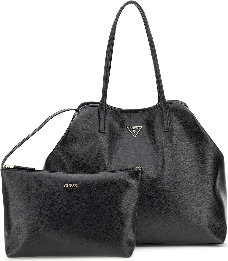 Sac à main GUESS Eco Victtoria Black Shopper Noir Chic et Responsable