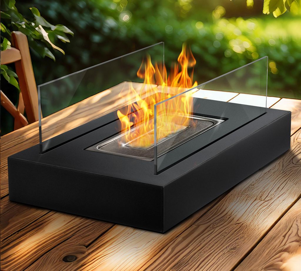 Flammtal [Das Original] Bioethanol Tischkamin XL 35 cm [3h Produktbild  KI-generiertes Bild