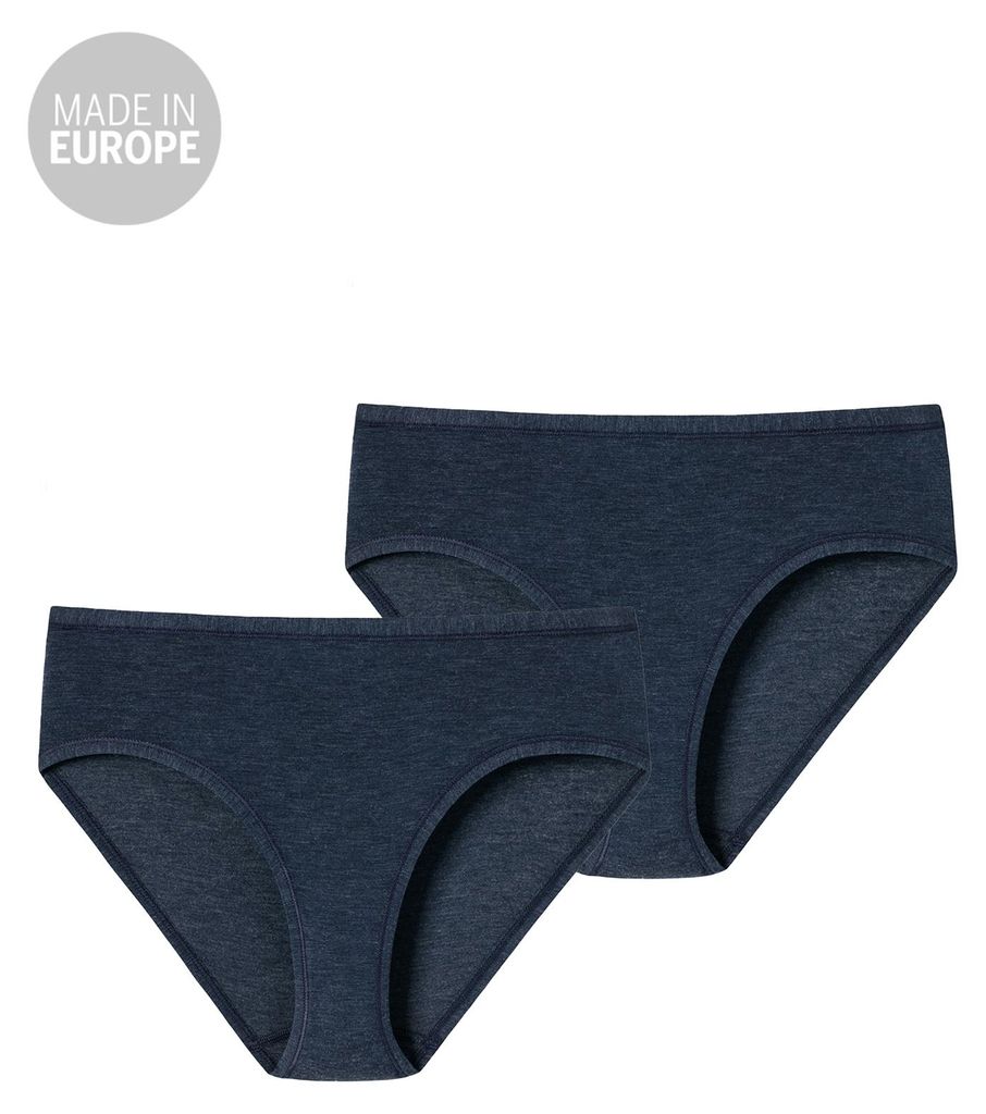 Schiesser Damen 2-Pack Midislip Personal Fit - nachtblau - Größe 3XL