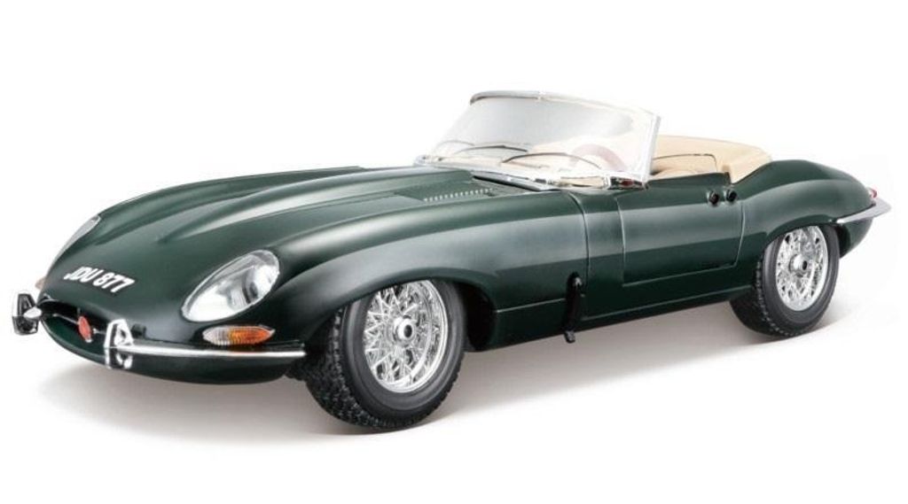 Bburago 1:18 Jaguar E Cabriolet (1961) vert 18-12046 Image du produit 