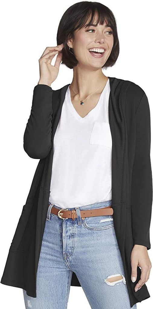 SKECHERS Skechluxe Giacca con cappuccio Restful Donna nero Immagine del prodotto 