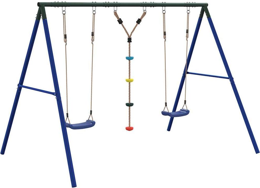 vidaXL Schaukel-Set mit Schaukelsitzen und Kletterschaukel