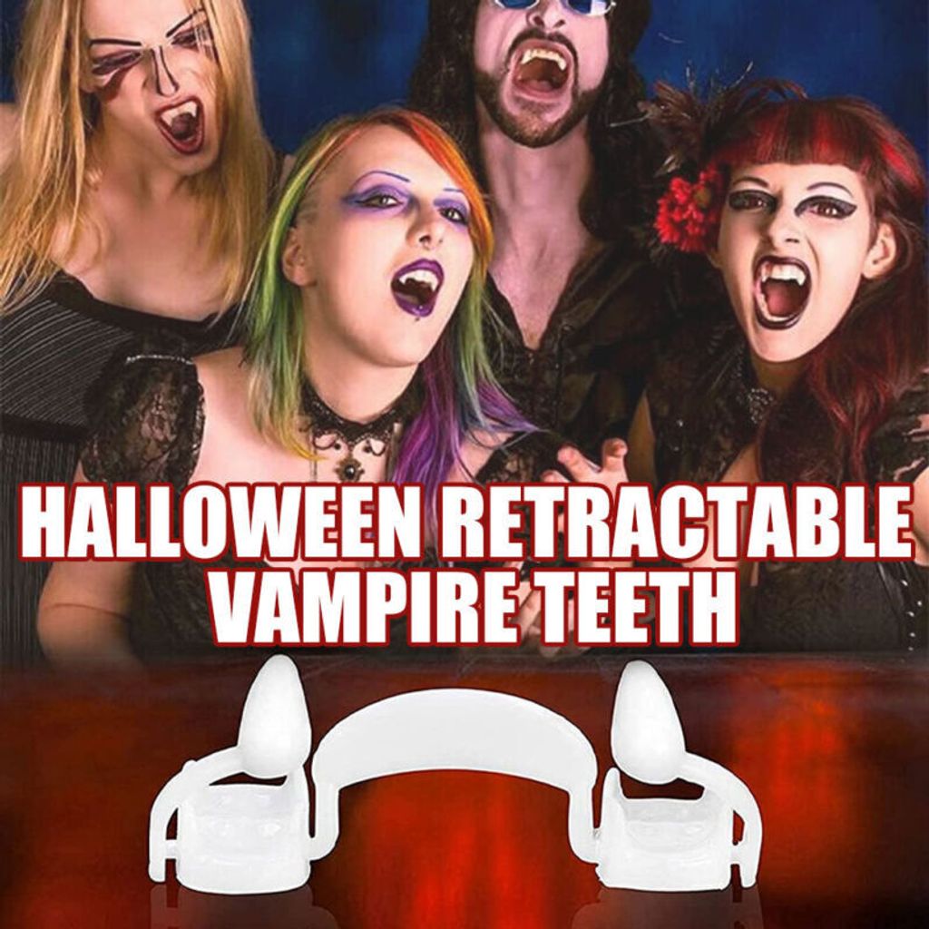 Versenkbare Vampirzähne Halloween Cosplay Make-up Produktbild