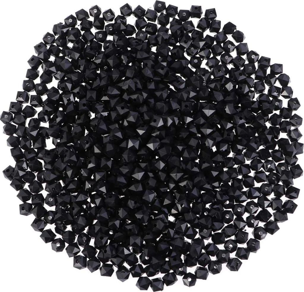 950 Stück klare Acrylperlen - quadratische beschichtete Acrylanhänger - lose Spacerperlen für Schmuck - Armbänder - kreative handgemachte Baste...