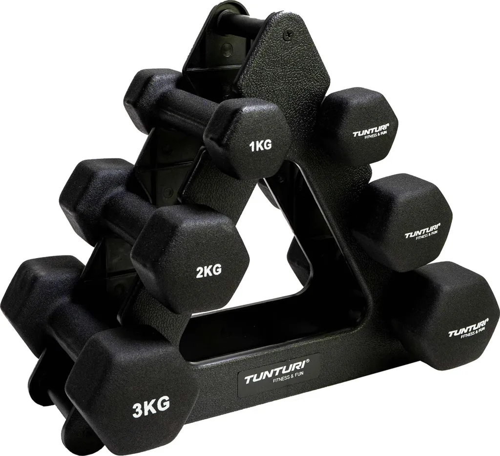 Kit Haltères de Fitness avec Rack de Rangement pour Musculation Maison