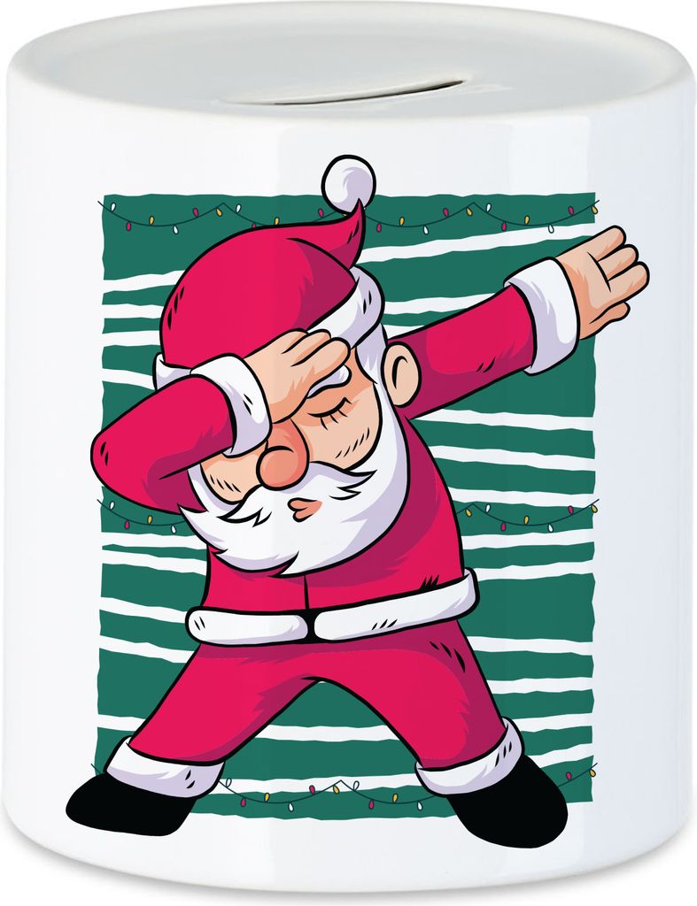 Weihnachtsmann Spardose Weihnachtsparty Weihnachtsmusik Merry Christmas Frohes Fest Weihnachten Winter