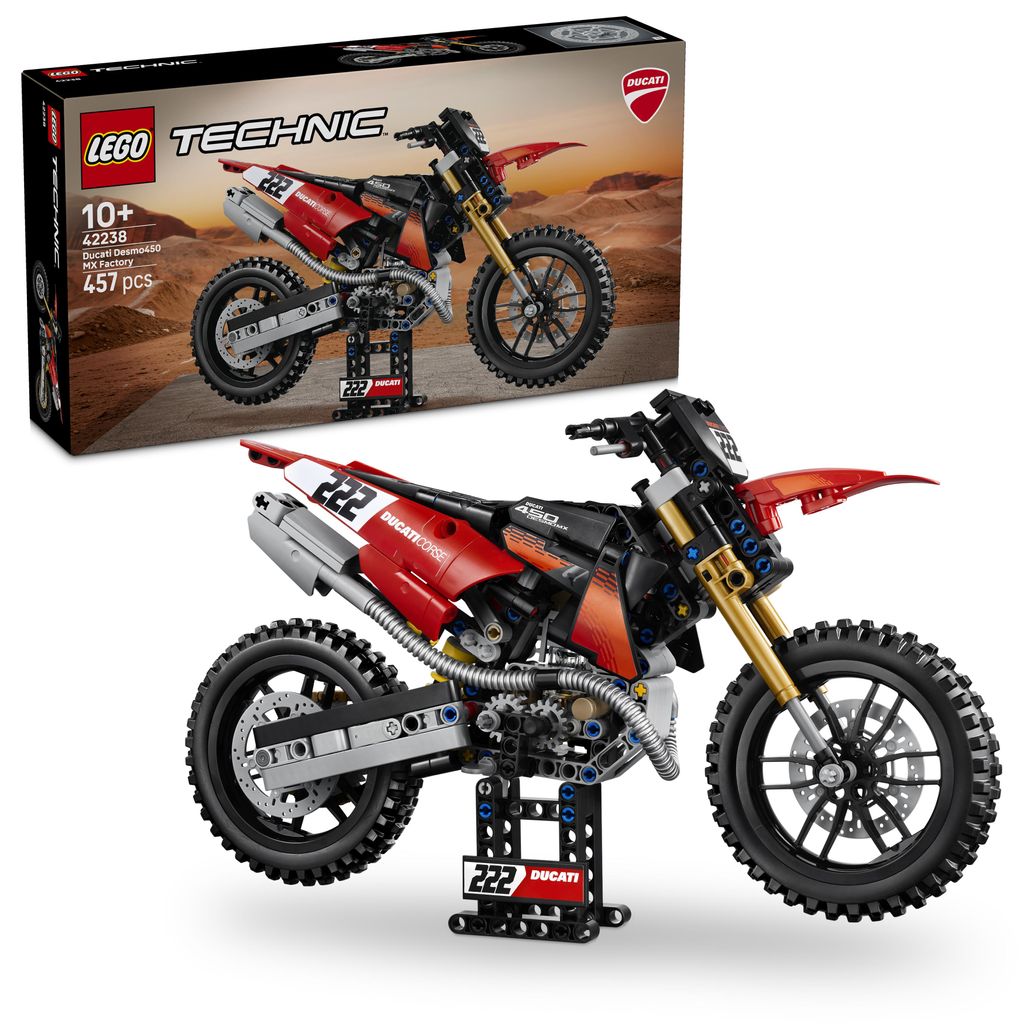 LEGO Technic Ducati Desmo450 MX Factory Motorrad Produktbild 