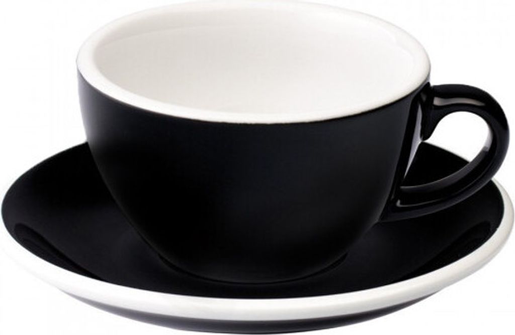 Cappuccinotasse Egg 200 ml, Farbe:schwarz