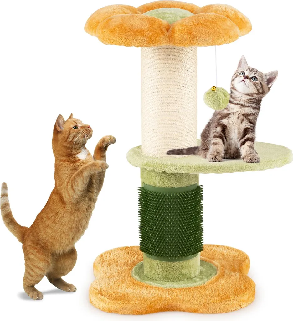 Tiragraffi a Fiore COSTWAY 69cm: Il Nuovo Posto Preferito del tuo Gatto