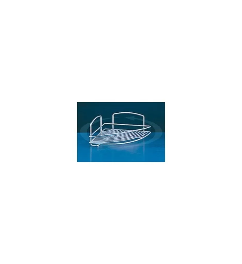 Metaltex Onda Rack d'Angle 22x22x11 cm en Acier Argenté pour Cuisine