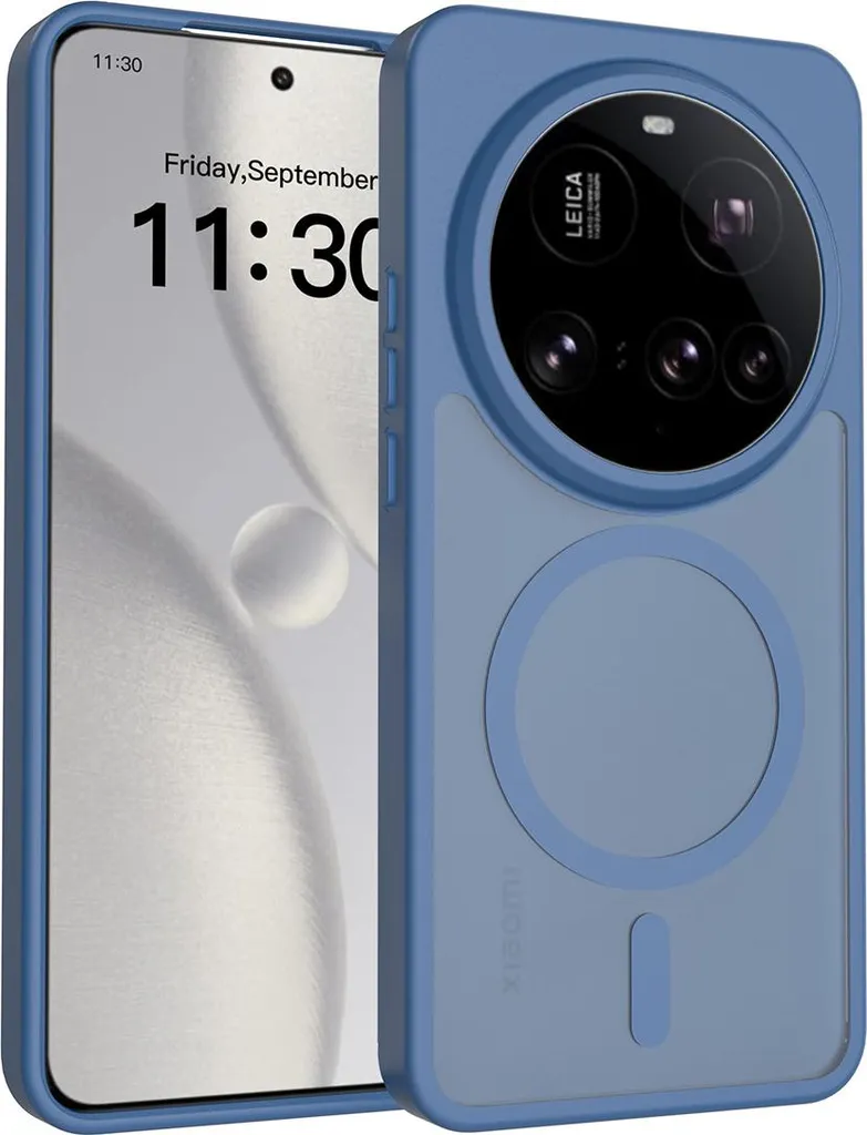 Custodia Magnetica Xiaomi 15 Ultra Blu Scuro: Protezione MagSafe Opaca