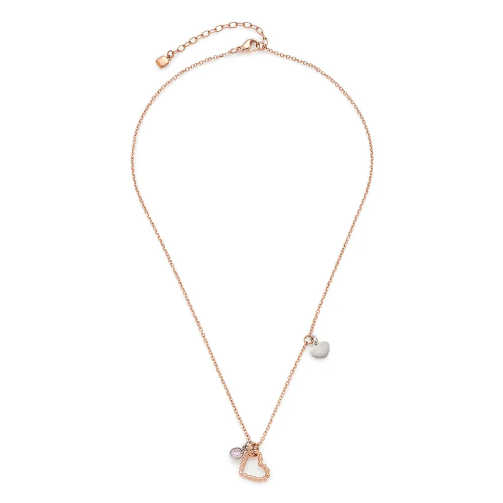 Collier Amore CIAO Finition Argent 925 Chaîne Ajustable Design Italie